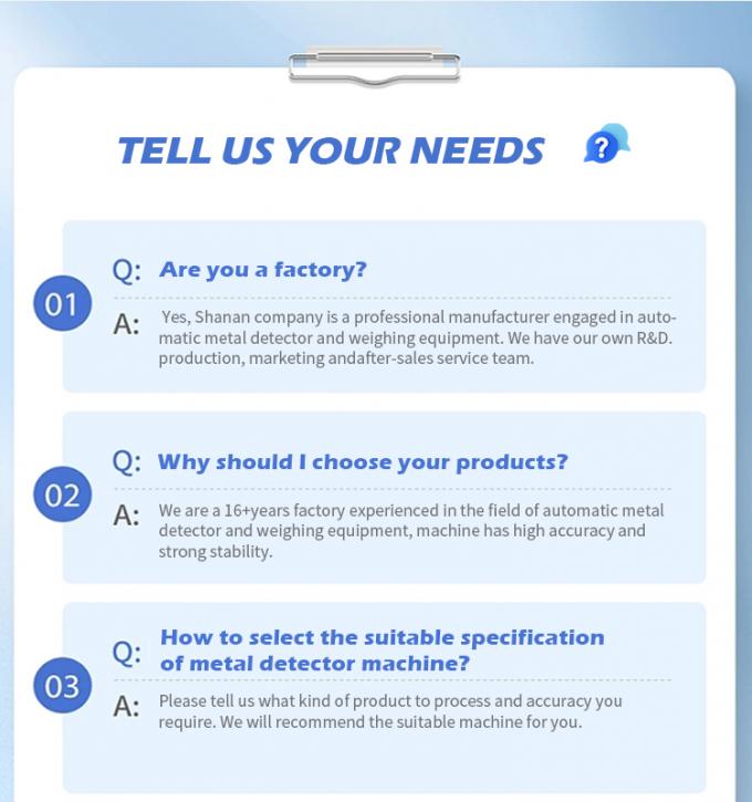 Détecteur de métaux de haute sensibilité Produit alimentaire congelé Produit chimique plastique Produit de jouets 17