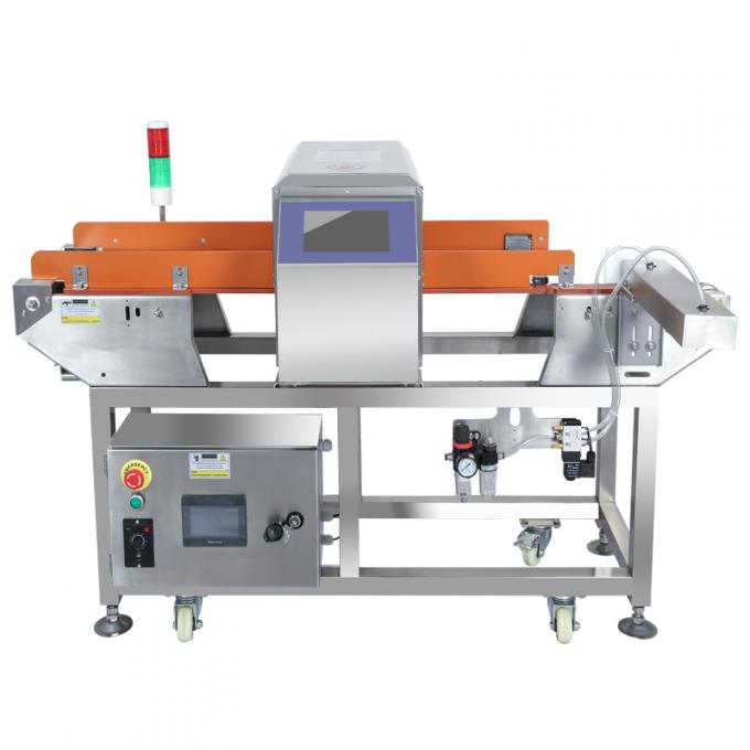 D&eacute;tecteur de m&eacute;taux &agrave; bande transporteuse de qualit&eacute; alimentaire, facile &agrave; utiliser, avec rejet, certifi&eacute; CE et ISO 10