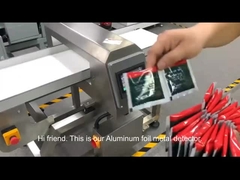 Détecteur de métaux spécial pour emballages en feuille d'aluminium alimentaire
