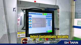 L'inspection alimentaire aux rayons X détecte le verre métallique