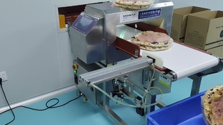 Pizza Metal Detector High Sensitivity Conveyor Food Safety Machine