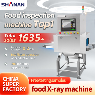 Système d'inspection des rayons X industriels haute performance Machine à rayons X alimentaire avec fonctionnement à écran tactile et vernis à miroirs SUS304