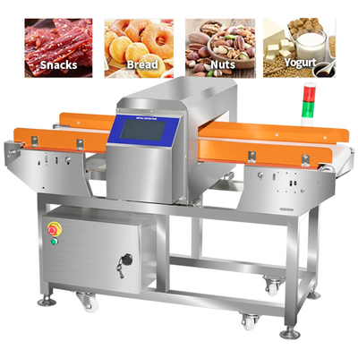 Écran tactile détecte toutes sortes de métaux transporté Viande, fruits de mer, chocolat, biscuits, noix Détecteur de métaux
