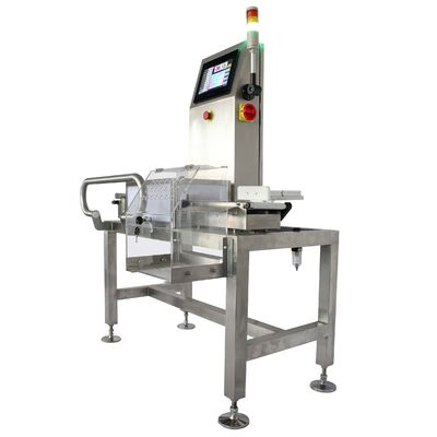 Poids de contrôle de haute précision de 0,1 g en acier inoxydable 304/316 Construction et vitesse de courroie personnalisable pour les lignes de production