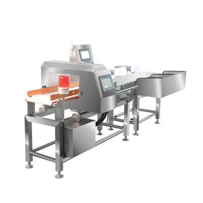 Traitement Facile d'utilisation Détecteur de métaux à grande vitesse combiné et pesageuse de contrôle pour les produits à fente