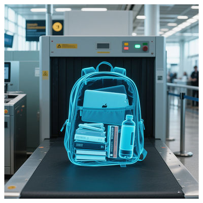 Inspection de sécurité de la gare hôtelière Machine à rayons X de bagages avec système de scanner portable à rayons X à pénétration de 8 mm