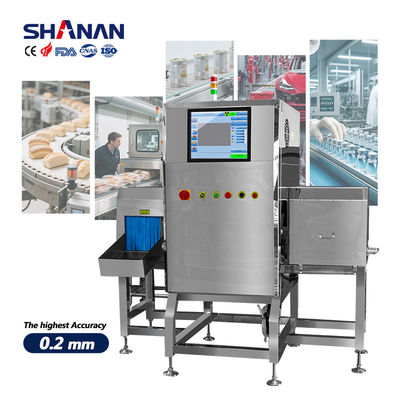 Machine d'inspection par rayons X pour l'industrie Aliments pour animaux de compagnie Produits en conserve embouteillés Emballage avec rejet
