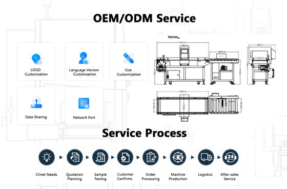 Détecteur de métaux alimentaire précis avec des dimensions de 1200mm x 800mm x 1200mm et une précision de ± 0,1 g