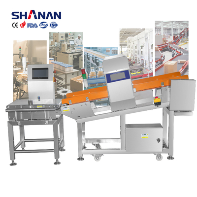 1200 mm x 800 mm x 1200 mm Détecteur de métaux combiné et pesageur avec système de rejet d'air et tension 110V-220V