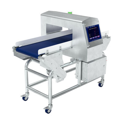 Détecteur de métaux alimentaires, bande transporteuse, alarme d'arrêt, sécurité de la production alimentaire, haute sensibilité