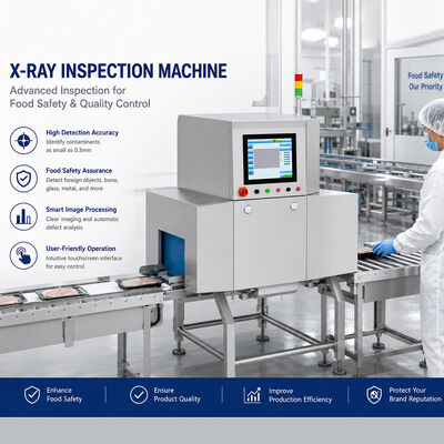 Machine à rayons X pour aliments équipée d'une interface à écran tactile et de paramètres d'auto-apprentissage pour assurer le contrôle et l'inspection des aliments